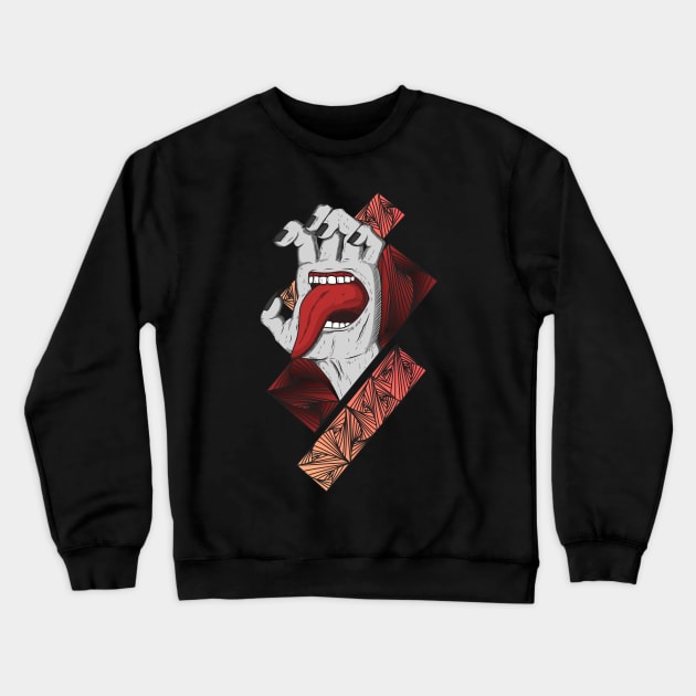 GREEDY HAND Crewneck Sweatshirt by Vixie Hattori